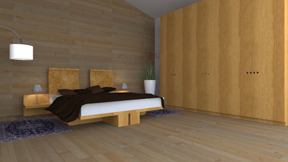 Pia bed in oak 1