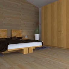 Pia bed in oak 1
