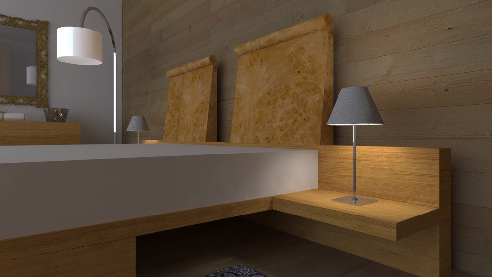 Pia bed in oak 2