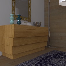 Pia chest of drawers in oak 4