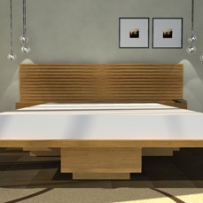 Blessing bed in oak 1