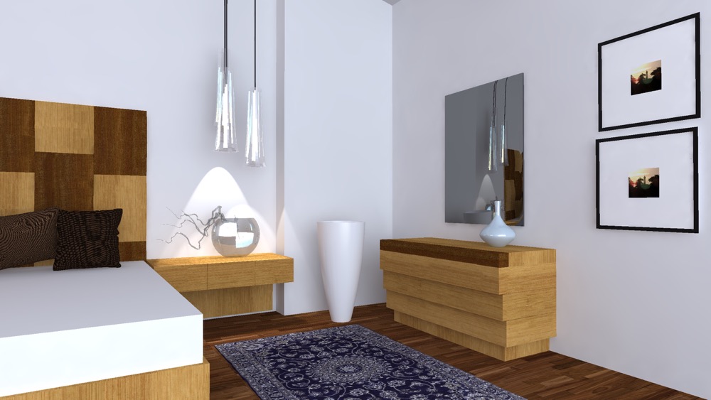 Pia chest of drawers in oak and oak coloured wengè 5