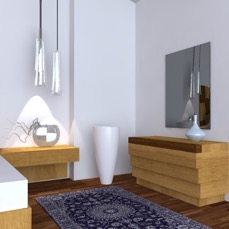 Pia chest of drawers in oak and oak coloured wengè 5