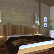 Liquirizia bed in walnut 3