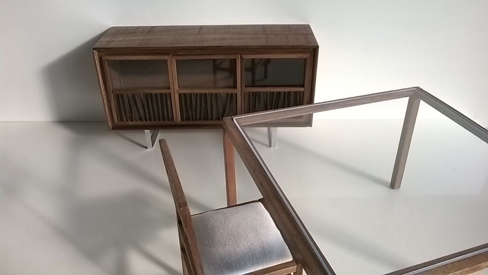 Argo sideboard and tablr in walnut 3