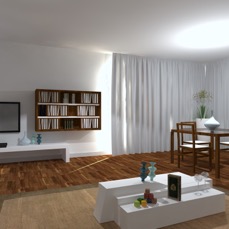 Argo bookcase in walnut and laquered 3
