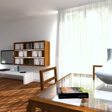 Argo bookcase in walnut and laquered 4