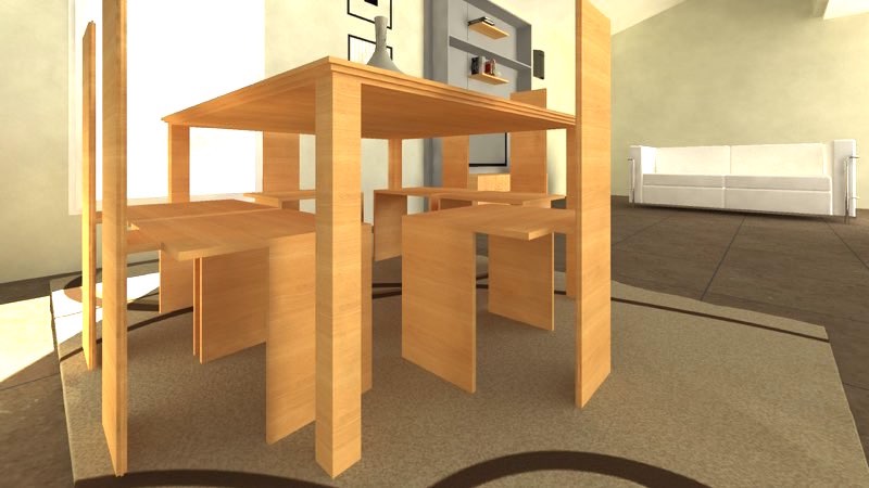 Luigi table in cherry wood 1
