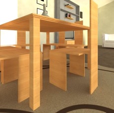 Luigi table in cherry wood 1