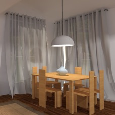 Luigi table in cherry wood 2