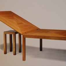 Tempium table in cherry wood and pear 2