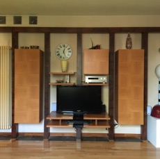 Tempium  bookcase in pear and briar 1