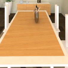 Semplice table in oak and laquered 3