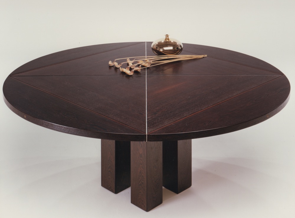 Micene table in oak coloured wengè 3