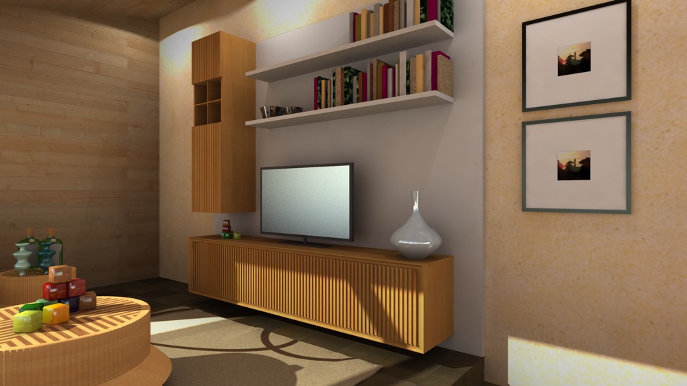 Fuga bookcase  in oak 1