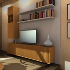 Fuga bookcase  in oak 1