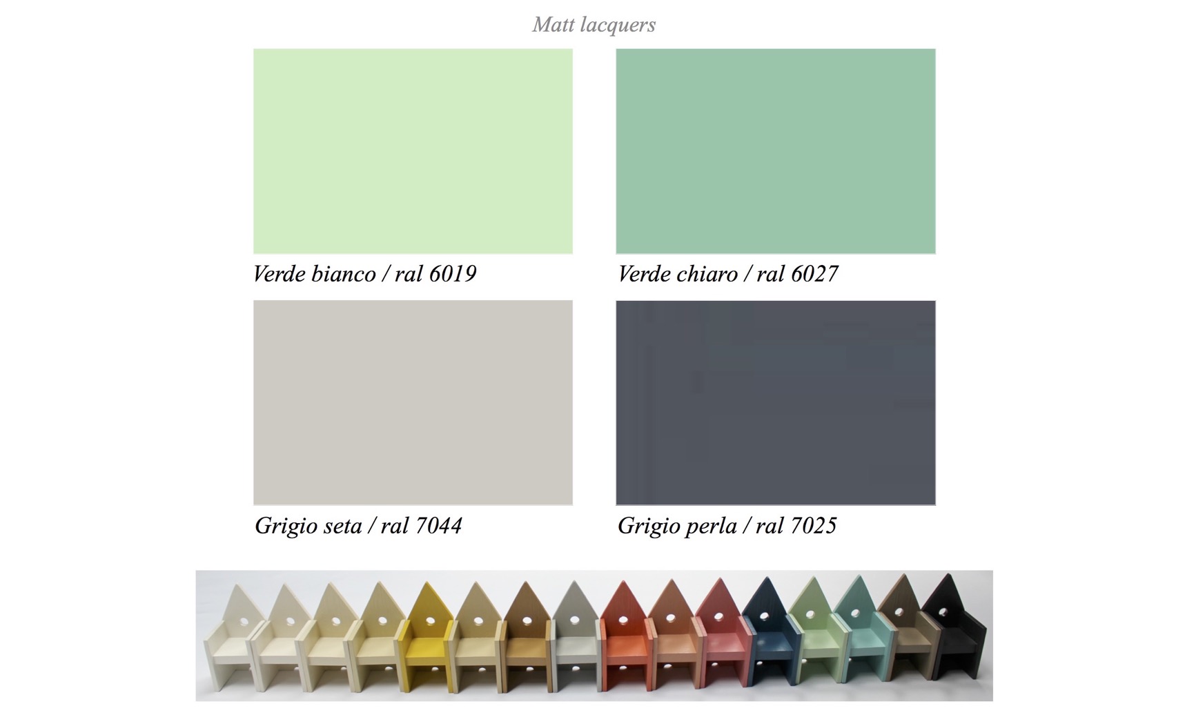 Matt lacquers 1